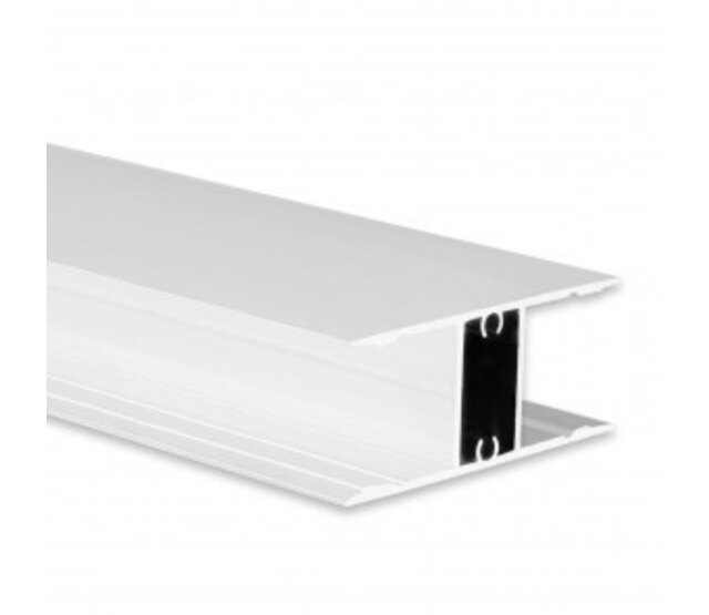 LED Aluminiumprofil Up Down - 2 Meter, 46 mm x 18,5 mm, mit Abdeckung, für LED Streifen, 10W, weiß – Hochwertiges Lichtleistenprofil für indirekte Beleuchtung LED Aluminiumprofil Up Down - 2 Meter, 46 mm x 18,5 mm, mit Abdeckung, für LED Streifen, 10W, weiß – Hochwertiges Lichtleistenprofil für indirekte Beleuchtung