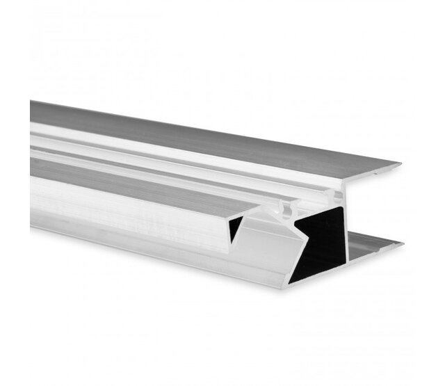 LED Aluminiumprofil Up Down - 2 Meter mit Abdeckung 50 mm x 18,5 mm für LED Streifen - UpDown04ALU | Hochwertiges Aluminiumprofil für indirekte Beleuchtung LED Aluminiumprofil Up Down - 2 Meter mit Abdeckung 50 mm x 18,5 mm für LED Streifen - UpDown04ALU | Hochwertiges Aluminiumprofil für indirekte Beleuchtung