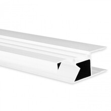 LED Alu Profil Up Down 2m – 50x18,5mm – mit Abdeckung – UpDown04 Weiß