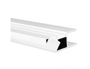 LED Alu Profil Up Down 2m – 50x18,5mm – mit Abdeckung – UpDown04 Weiß