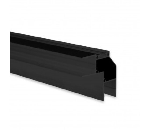 LED Aluminiumprofil Up Down - 2 Meter, 46 mm x 18,5 mm, mit Abdeckung, schwarz - Ideal für LED Streifen, Beleuchtungssysteme, Innen- und Außenbereich LED Aluminiumprofil Up Down - 2 Meter, 46 mm x 18,5 mm, mit Abdeckung, schwarz - Ideal für LED Streifen, Beleuchtungssysteme, Innen- und Außenbereich