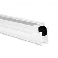 LED Alu-Profil Up Down 2m – 46x18,5mm mit Abdeckung – UpDown05 Weiß