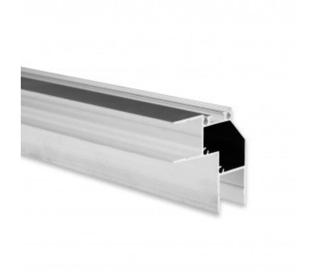 LED Aluminiumprofil Up Down 2 Meter, 46 mm x 18,5 mm, für LED Streifen, inklusive Diffusorabdeckung – UpDown05ALU, ideal für indirekte Beleuchtung, Decken- und Wandmontage LED Aluminiumprofil Up Down 2 Meter, 46 mm x 18,5 mm, für LED Streifen, inklusive Diffusorabdeckung – UpDown05ALU, ideal für indirekte Beleuchtung, Decken- und Wandmontage