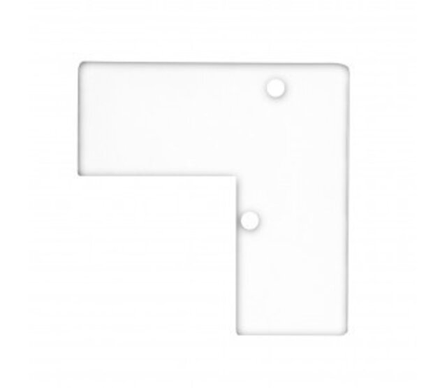 Eindkappe für LED-Streifen Updown05weiß, inkl. Montageschraube, 5 mm Breite, IP20, für 12V/24V LED-Beleuchtung, Aluminiumprofil-Abschluss, präzise Passform, einfache Installation