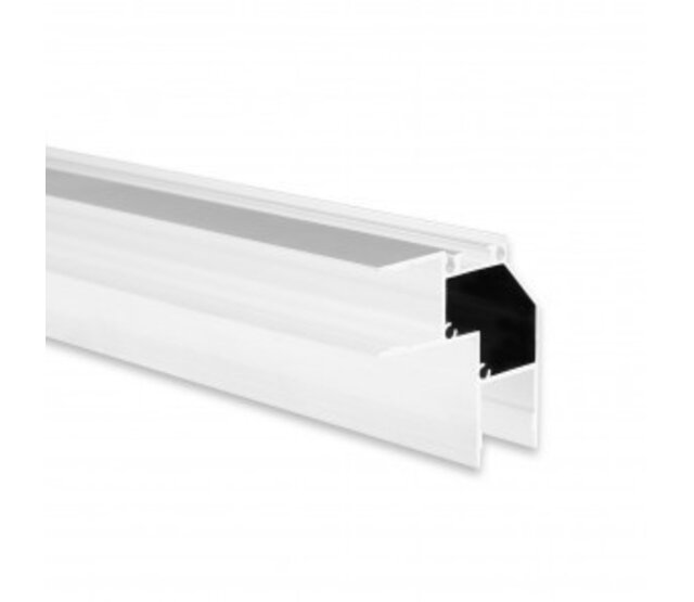 Eindkappe für LED-Streifen Updown05weiß, inkl. Montageschraube, 5 mm Breite, IP20, für 12V/24V LED-Beleuchtung, Aluminiumprofil-Abschluss, präzise Passform, einfache Installation