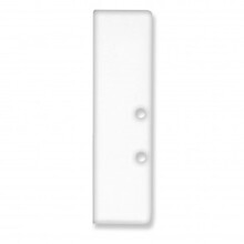 Endkappe mit Schraube für LED Aluminium Profil F6 Weiß