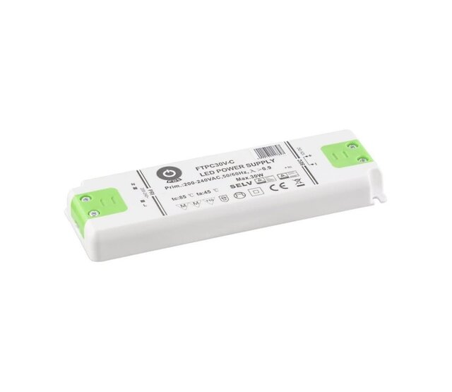 30W 24V 1,25A Dimmbare LED-Treiber für LED-Streifen – IP20 Schutzklasse – FTPC30v24-d – Konstantspannungsnetzteil für effiziente LED-Beleuchtung