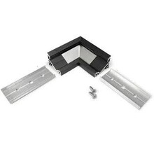 Schwarzes LED-Profil Eckverbinder für C14ZWART LED-Profile – Präzise 90°-Verbindung, kompatibel mit LED-Streifen, Aluminium, 14 mm Breite, ideal für professionelle LED-Beleuchtungslösungen