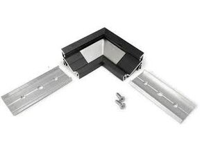 LED Eckverbinder Schwarz für LED Profil C14SCHWARZ – Aluminium, 90 Grad