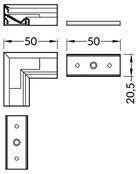 Aluminium LED-Profil Eckverbinder für C14ALU LED-Profile – Präzise 90°-Winkelverbindung für LED-Streifen, robuste Aluminiumlegierung, kompatibel mit C14ALU Profilen, einfache Montage, langlebig und korrosionsbeständig Aluminium LED-Profil Eckverbinder für C14ALU LED-Profile – Präzise 90°-Winkelverbindung für LED-Streifen, robuste Aluminiumlegierung, kompatibel mit C14ALU Profilen, einfache Montage, langlebig und korrosionsbeständig
