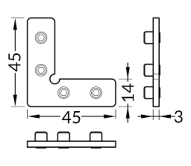 90° Winkelverbinder für FRAME14 LED-Profilserie – Präzise Aluminiumverbindung für LED-Streifen, 14 mm Breite, optimale Lichtführung, robuste Montage, ideal für Beleuchtungsprojekte 90° Winkelverbinder für FRAME14 LED-Profilserie – Präzise Aluminiumverbindung für LED-Streifen, 14 mm Breite, optimale Lichtführung, robuste Montage, ideal für Beleuchtungsprojekte