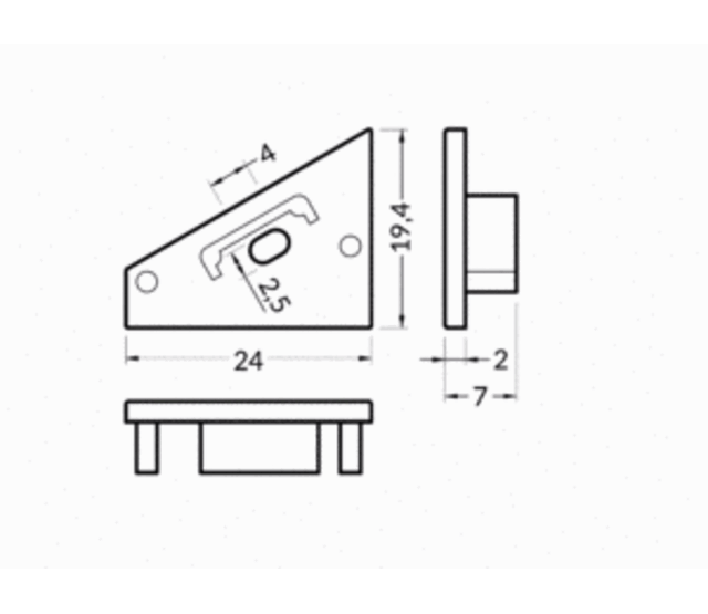 Weißes Endkappen-Set für LED-Eckprofil C14WIT mit Kabeldurchführung – Passend für LED-Streifen, 14 mm Breite, inkl. Montagezubehör, optimale Lichtverteilung, hochwertiges Aluminium, einfache Installation Weißes Endkappen-Set für LED-Eckprofil C14WIT mit Kabeldurchführung – Passend für LED-Streifen, 14 mm Breite, inkl. Montagezubehör, optimale Lichtverteilung, hochwertiges Aluminium, einfache Installation