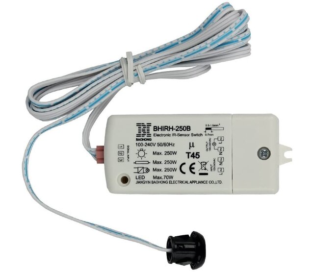 IR-Infrarot-LED-Dimmer WZB-2-IR für LED-Streifen – 12V/24V PWM-Dimmer mit Fernbedienung, 8A max. Leistung, 96W/192W, kompatibel mit RGB/LED-Streifen, präzise Helligkeitsregelung IR-Infrarot-LED-Dimmer WZB-2-IR für LED-Streifen – 12V/24V PWM-Dimmer mit Fernbedienung, 8A max. Leistung, 96W/192W, kompatibel mit RGB/LED-Streifen, präzise Helligkeitsregelung