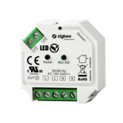 Zigbee-kompatibler drahtloser LED-Dimmer für LED-Streifen – Fase LED Dimmer ZIGBEE9109 – Steuerung per App, max. 150W, 12-24V DC, dimmbar, für smarte Beleuchtungslösungen Zigbee-kompatibler drahtloser LED-Dimmer für LED-Streifen – Fase LED Dimmer ZIGBEE9109 – Steuerung per App, max. 150W, 12-24V DC, dimmbar, für smarte Beleuchtungslösungen