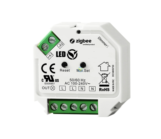 Zigbee-fähiger drahtloser LED-Dimmer für TRIAC-LED-Leuchten – Kompatibel mit LED-Streifen & Leuchten – Modell ZIGBEE9109 – Einfache Installation, präzise Helligkeitsregelung – Super Angebot! Zigbee-fähiger drahtloser LED-Dimmer für TRIAC-LED-Leuchten – Kompatibel mit LED-Streifen & Leuchten – Modell ZIGBEE9109 – Einfache Installation, präzise Helligkeitsregelung – Super Angebot!