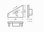 Schwarze Endkappe für LED-Eckprofil C14ZWART mit Kabeldurchführung – Passend für LED-Streifen, 14 mm Profilbreite, optimale Kabelführung Schwarze Endkappe für LED-Eckprofil C14ZWART mit Kabeldurchführung – Passend für LED-Streifen, 14 mm Profilbreite, optimale Kabelführung