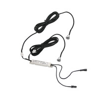 Infrarot-LED-Dimmer DUO WDP-5B-IR mit Doppelsensor für LED-Streifen, 12-24V DC, 5A max, PWM-Technologie, Reichweite bis 8m, Einbau- oder Aufputzmontage, ideal für Wohn- und Gewerberäume