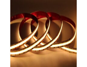 COB LED Streifen warmweiß 3000K – 24 V, 8 W/m, 1020 lm/m, CRI 90, 480 LED/m, 8 mm, IP20, 5 m Rolle