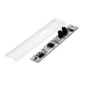 LED-Profil Bewegungsmelder Einbau C14ALU – 53860000 – PIR-Sensor für LED-Streifen, 12-24V, IP20, präzise Lichtsteuerung