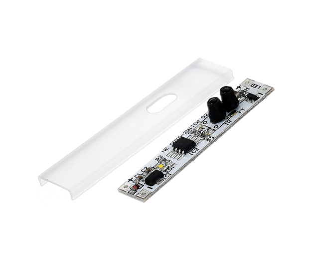 LED-Profil Bewegungsmelder für Einbau in C14ALU LED-Profil – 53860000 – PIR-Sensor für LED-Streifen, 12-24V, IP20, präzise Lichtsteuerung, ideal für Innenbeleuchtung