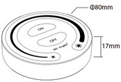 Drahtloses Dimmer-Set mit Aufputz-Wanddimmer – Milight FUT087 Fernbedienung + Controller für LED-Streifen und RGBW-Lampen, 2,4 GHz Funk, max. 1000 W, kompatibel mit Smart-Home-Systemen