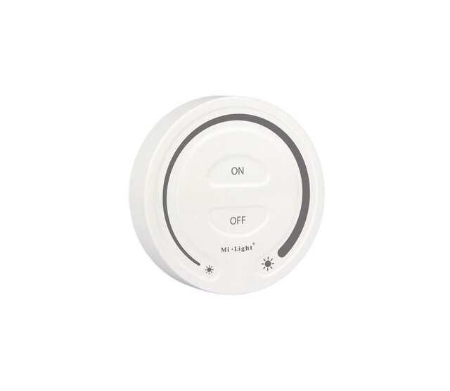 Drahtloses Dimmer-Set mit Aufputz-Wanddimmer – Milight FUT087 Fernbedienung + Controller für LED-Streifen und RGBW-Lampen, 2,4 GHz Funk, max. 1000 W, kompatibel mit Smart-Home-Systemen