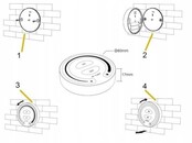 Drahtloses Dimmer-Set mit Aufputz-Wanddimmer – Milight FUT087 Fernbedienung + Controller für LED-Streifen und RGBW-Lampen, 2,4 GHz Funk, max. 1000 W, kompatibel mit Smart-Home-Systemen