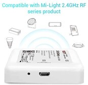 Google Home-kompatibles WLAN LED-Modul – MiBoxer WLAN Controller für LED-Streifen, RGB & RGBW, 12V/24V, 5A, dimmbar, App-Steuerung, Smart Home Integration, 2,4 GHz WLAN