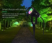 MiLight 6W LED Gartenleuchte 230V FUTC04 – RGB+CCT Außenstrahler mit 420 Lumen, 2000-6500K, Dimmbarkeit, Aluminiumgehäuse, 2 Jahre Garantie