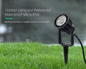 Mi-Light 6W RGBCCT LED Gartenstrahler 220V mit Farb- und Dual-Weiß-Technologie, dimmbar, IP20, für Außenbeleuchtung und Garten