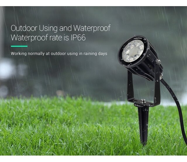 MiLight WiFi LED Gartenstrahler mit RGBCCT Farben – 6W, RGB + Weißtonsteuerung, IP65 wasserdicht, 12V/24V kompatibel, dimmbar, smart Home-fähig, Außenbeleuchtung MiLight WiFi LED Gartenstrahler mit RGBCCT Farben – 6W, RGB + Weißtonsteuerung, IP65 wasserdicht, 12V/24V kompatibel, dimmbar, smart Home-fähig, Außenbeleuchtung
