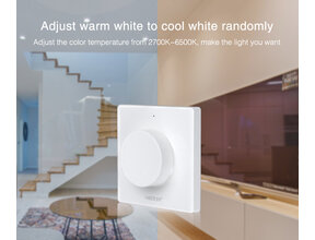 MiBoxer Funk LED Wanddimmer K1 – Kabelloser Wanddimmer für LED Streifen