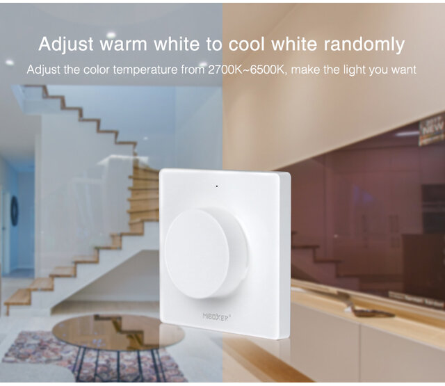 MiBoxer draadloser LED Wanddimmer K1 – Funk-Wanddimmer für LED Streifen, 24V/12V, 144W max., Touch-Bedienung, kompatibel mit Smart-Home-Systemen, einfache Montage, inkl. Fernbedienung MiBoxer draadloser LED Wanddimmer K1 – Funk-Wanddimmer für LED Streifen, 24V/12V, 144W max., Touch-Bedienung, kompatibel mit Smart-Home-Systemen, einfache Montage, inkl. Fernbedienung