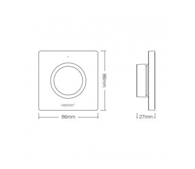 MiBoxer draadloser LED Wanddimmer K1 – Funk-Wanddimmer für LED Streifen, 24V/12V, 144W max., Touch-Bedienung, kompatibel mit Smart-Home-Systemen, einfache Montage, inkl. Fernbedienung MiBoxer draadloser LED Wanddimmer K1 – Funk-Wanddimmer für LED Streifen, 24V/12V, 144W max., Touch-Bedienung, kompatibel mit Smart-Home-Systemen, einfache Montage, inkl. Fernbedienung
