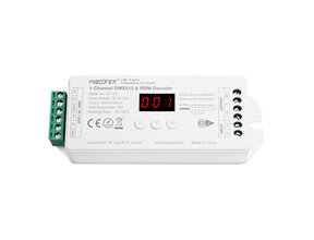 MiBOXER D1-CX 1-Kanal DMX LED Controller 12-24V für LED-Streifen