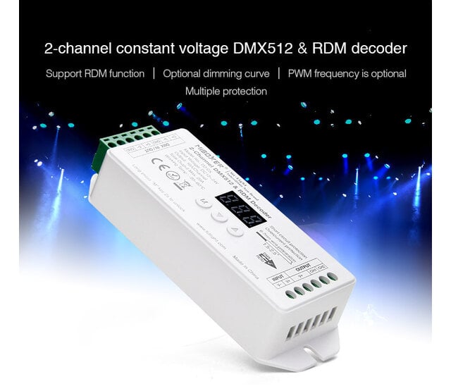 MiBOXER D2-CX DMX-Controller 512 Kanäle, 2-Kanal, 12-24V DC, Steuerung für LED-Streifen, RGBW-LEDs & DMX-Geräte, kompatibel mit DMX512-Protokoll, präzise Lichtsteuerung für Events & Installationen MiBOXER D2-CX DMX-Controller 512 Kanäle, 2-Kanal, 12-24V DC, Steuerung für LED-Streifen, RGBW-LEDs & DMX-Geräte, kompatibel mit DMX512-Protokoll, präzise Lichtsteuerung für Events & Installationen