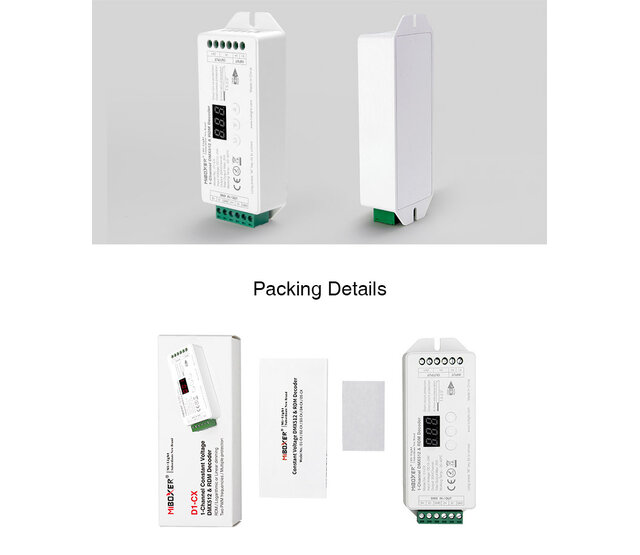 MiBOXER D2-CX DMX-Controller 512 Kanäle, 2-Kanal, 12-24V DC, Steuerung für LED-Streifen, RGBW-LEDs & DMX-Geräte, kompatibel mit DMX512-Protokoll, präzise Lichtsteuerung für Events & Installationen MiBOXER D2-CX DMX-Controller 512 Kanäle, 2-Kanal, 12-24V DC, Steuerung für LED-Streifen, RGBW-LEDs & DMX-Geräte, kompatibel mit DMX512-Protokoll, präzise Lichtsteuerung für Events & Installationen