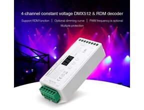 MiBOXER D4-CX DMX Controller 512, 4-Kanal, 12-24V DC, LED Streifen Steuerung