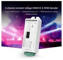 MiBOXER D5-CX DMX Controller 512, 5-Kanalig, 12-24V DC, Steuerung für LED-Streifen, RGBW-LEDs & DMX-Geräte, kompatibel mit 512 Kanälen, ideal für Lichtshows & Veranstaltungen