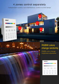 DMX RGBW LED Streifen Dimmer – DMX512 & kabellose MIBOXER X4 Steuerung – 4-Kanal, 24V/12V, 8A pro Kanal, PWM-Technologie, kompatibel mit LED-Leuchten & Smart Home Integration
