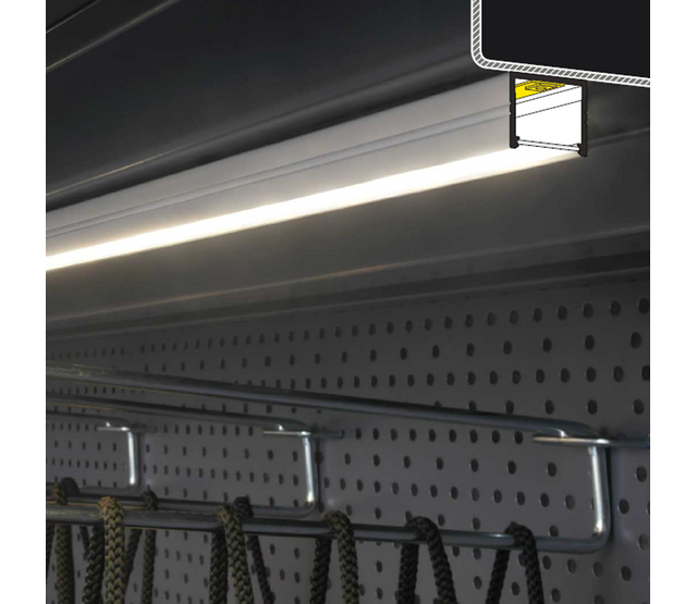 LED-Aluminiumprofil 200 cm mit opaler Klickabdeckung 18,8 x 18,6 mm für LED-Streifen – 20ALU, hochwertige Beleuchtungslösung für indirektes Licht, präzise Maße, optimale Wärmeableitung LED-Aluminiumprofil 200 cm mit opaler Klickabdeckung 18,8 x 18,6 mm für LED-Streifen – 20ALU, hochwertige Beleuchtungslösung für indirektes Licht, präzise Maße, optimale Wärmeableitung