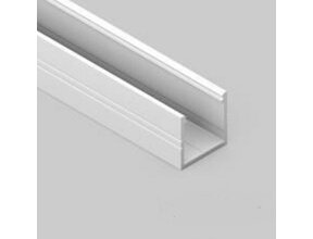 Weißes LED Alu Profil 2m mit opaler Klickabdeckung 18,8x18,6mm für LED Streifen