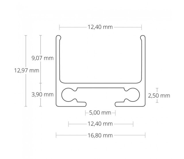 LED Profil XL06 WEISS 2m Kabelkanal – Einfache Montage