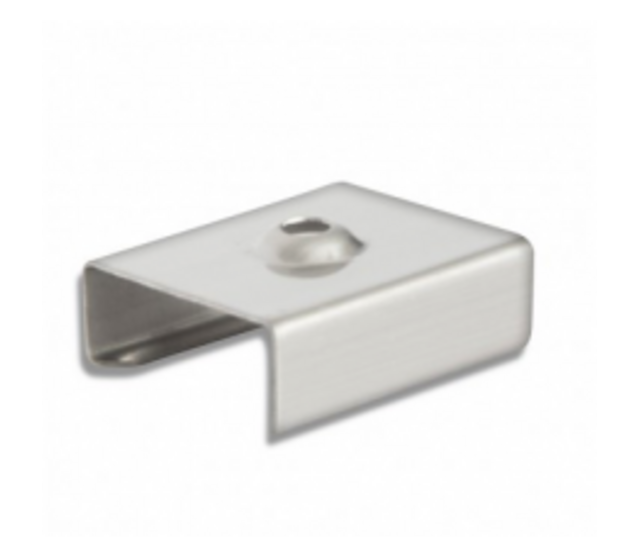 Montageklemmer für LED-Aluminiumprofile 01ALU – Universelle Halterung für LED-Streifen, geeignet für 10-20 mm breite Profile, robuste Edelstahlausführung, einfache Befestigung, ideal für Decken- und Wandmontage