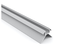LED-Gipsaußenwinkelprofil mit Abdeckung, 2 Meter Länge, 36,6 mm x 36,6 mm, für LED-Streifen, GIPS24, geeignet für Innen- und Außenbereiche, präzise Kantenführung, lichtdichte Abdeckung, Montagefreundlich