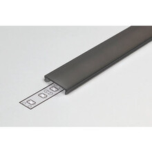 4m schwarze LED Profil Klickabdeckung – Einbau – 09ZWART