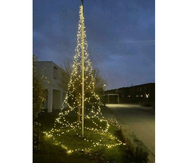 LED-Weihnachtsbaum für Fahnenmast, 6 Meter mit 880 LEDs, mehrfarbig & warmweiß, IP65 wasserdicht, 24V Niedervolt, inkl. Fernbedienung – perfekt für Außenbeleuchtung LED-Weihnachtsbaum für Fahnenmast, 6 Meter mit 880 LEDs, mehrfarbig & warmweiß, IP65 wasserdicht, 24V Niedervolt, inkl. Fernbedienung – perfekt für Außenbeleuchtung