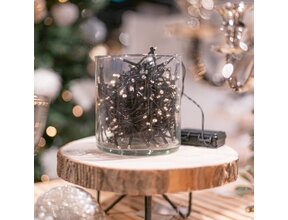 LED Lichterkette Batterie 9m 120 LED Warmweiß, 8 Modi, Timer, Innen & Außen