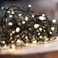 Weihnachtsbeleuchtung Luksus 14,5 m LED Lichterkette mit 192 warmweißen LEDs – batteriebetriebene Weihnachtsbeleuchtung mit 8 Modi und Timerfunktion