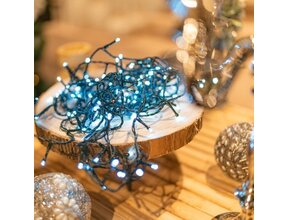 LED Lichterkette kaltweiß 320 LEDs 32m mit 8 Leuchtmodi – LUKSUS